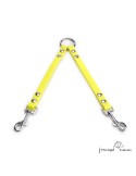 Amarre dos perros Biothane Beta Amarillo
