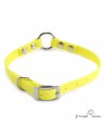 Collar Biothane Beta con Anilla Central Amarillo para perro