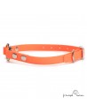 Collar Biothane Beta con Anilla Central Naranja para perro