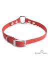 Collar Biothane Beta con Anilla Central Rojo para perro