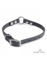 Collar Biothane Beta con Anilla Central Negro para perro