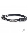 Collar Biothane Beta con Anilla Central Personalizado Negro para perro