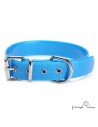 Collar Biothane Gold  2,5 cm rulo Personalizado Azul para perro