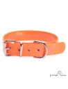 Collar Biothane Gold  2,5 cm rulo Personalizado Naranja para perro