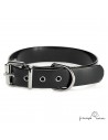 Collar Biothane Gold  2,5 cm rulo Personalizado Negro para perro