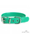 Collar Biothane Gold  2,5 cm rulo Personalizado Verde para perro
