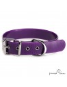 Collar Biothane Gold  2,5 cm rulo Personalizado Violeta para perro