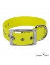 Collar Biothane Beta ancho cinta 2,5 cm Amarillo para perro