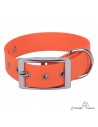 Collar Biothane Beta ancho cinta 2,5 cm Naranja para perro