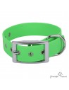 Collar Biothane Beta ancho cinta 2,5 cm Verde para perro