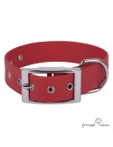 Collar Biothane Beta ancho cinta 2,5 cm Rojo para perro