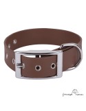 Collar Biothane Beta ancho cinta 2,5 cm Marrón para perro