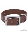 Collar Biothane Beta ancho cinta 2,5 cm Marrón para perro