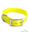 Collar Biothane Beta ancho cinta 2,5 cm Personalizado con costura amarillo 1.2