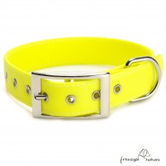 Biothane Beta ancho cinta 2,5 cm con costura Personalizado Amarillo 2