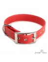 Collar Biothane Beta ancho cinta 2,5 cm con costura personalizado rojo 1.2