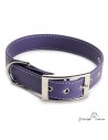 Collar Biothane Beta ancho cinta 2,5 cm con costura personalizado violeta 1.2