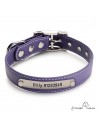 Collar Biothane Beta ancho cinta 2,5 cm con costura Personalizado violeta 1.1