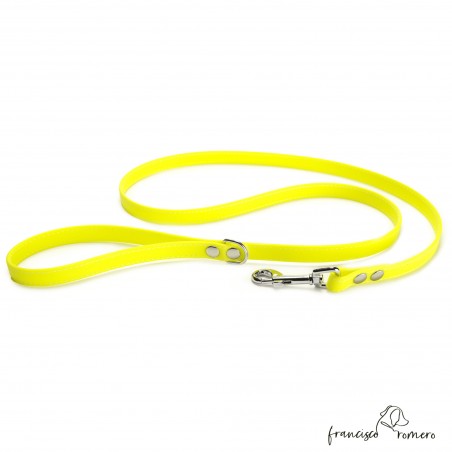 Correa de Paseo Biothane Beta con costura Amarilla 2