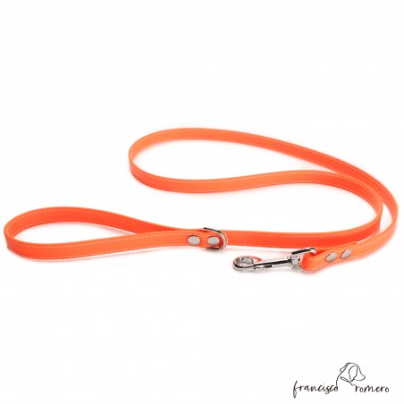 Correa de Paseo Biothane Beta con costura naranja 1