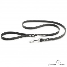 Correa de Paseo Biothane Beta con costura Personalizada Negra 1