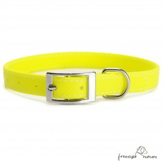 Collar Biothane Beta ancho cinta 1,6 cm con costura Amarillo 2