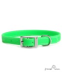 Collar Biothane Beta ancho cinta 1,6 cm con costura Verde 2