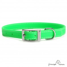 Collar Biothane Beta ancho cinta 1,6 cm con costura Verde 2