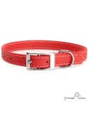 Collar Biothane Beta ancho cinta 1,6 cm con costura Rojo 2