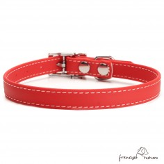 Collar Biothane Beta ancho cinta 1,6 cm con costura Rojo 2 2