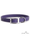 Collar Biothane Beta ancho cinta 1,6 cm con costura Violeta 2