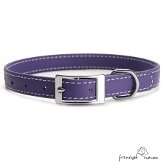 Collar Biothane Beta ancho cinta 1,6 cm con costura Violeta 2