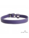 Collar Biothane Beta ancho cinta 1,6 cm con costura Violeta 3