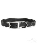 Collar Biothane Beta ancho cinta 1,6 cm con costura Negro 2