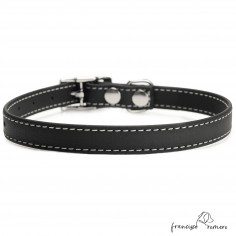 Collar Biothane Beta ancho cinta 1,6 cm con costura Negro 2 2