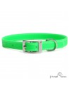 Collar Biothane Beta ancho cinta 1,6 cm con costura Personalizado Verde 3