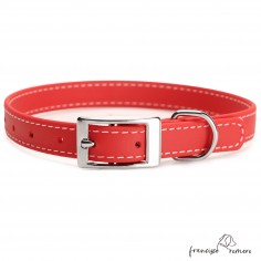 Collar Biothane Beta ancho cinta 1,6 cm con costura Personalizado Rojo 2 2