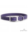 Collar Biothane Beta ancho cinta 1,6 cm con costura Personalizado Violeta 3