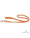 Correa Paseo Biothane Beta Latón Personalizada Naranja para perro