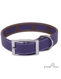 Collar Biothane Funda Antiparasitaria Níquel Violeta para perro
