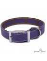 Collar Biothane Funda Antiparasitaria Personalizado Violeta para perro