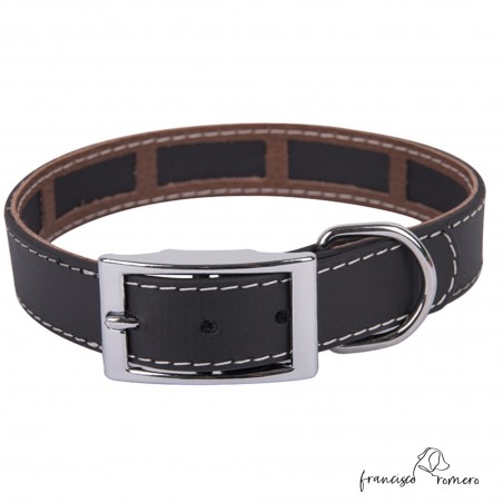 Collar Biothane Beta Funda Antiparasitaria Níquel Negro Personalizado