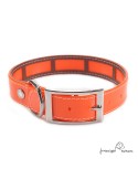 Collar Biothane Gold Funda Antiparasitaria Naranja para perro