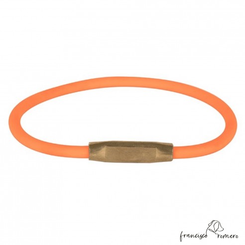 Collar Redondo Biothane 6 mm Naranja