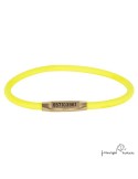 Collar Redondo Biothane 6 mm Amarillo Personalizado para perro