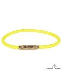 Collar Biothane Redondo 8 mm Personalizado Amarillo para perro