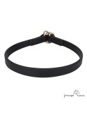 Collar adiestramiento de perros biothane súper duro Negro