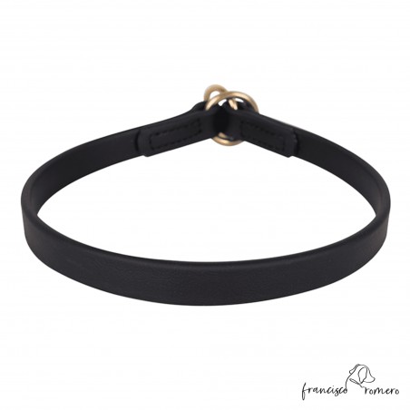 Collar adiestramiento de perros biothane súper duro Negro