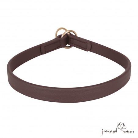 Collar adiestramiento de perros biothane súper duro Marrón