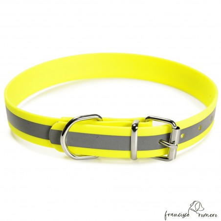 Collar Reflectante Amarillo para perros